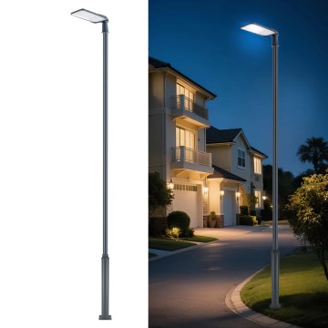 Brilagi - LED zunanja ulična svetilka z 5 m stebrom in vrtljivim nosilcem URBANLIGHT LED/200W/230V antracitna IP65