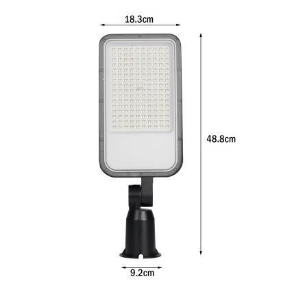 Brilagi - LED zunanja ulična svetilka z nastavljivim tečajem URBANLIGHT LED/100W/230V črna IP65