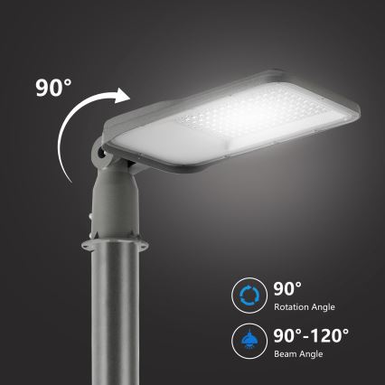 Brilagi - LED zunanja ulična svetilka z nastavljivim zglobom URBANLIGHT LED/100W/230V siva IP65