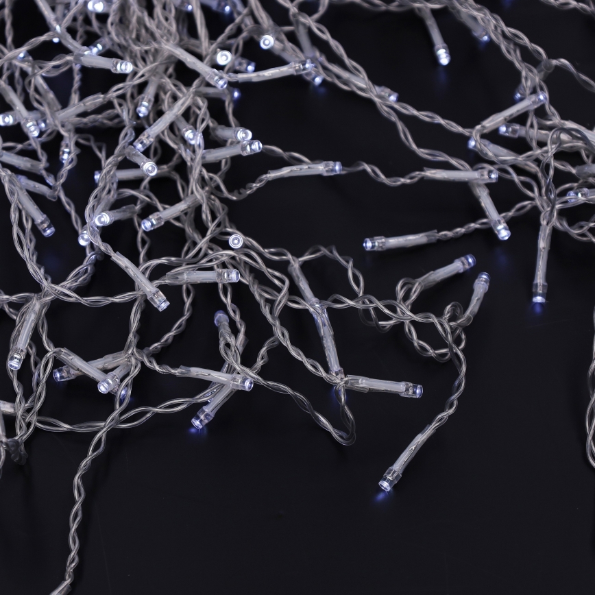 Brilagi - Zunanja LED veriga 200 LED / 8 funkcij, 13 m, IP44, hladno bela, sople