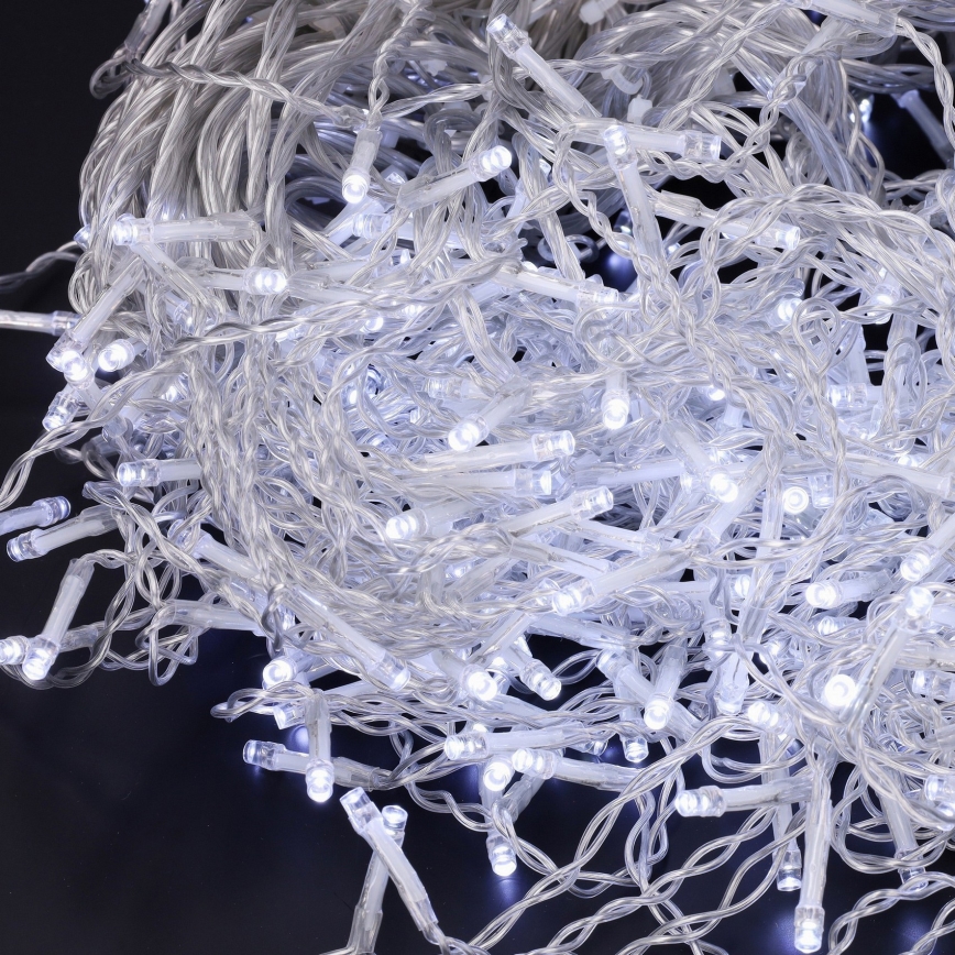 Brilagi - Zunanja LED veriga 200 LED / 8 funkcij, 13 m, IP44, hladno bela, sople