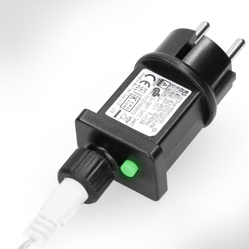 Brilagi - Zunanja LED veriga 200 LED / 8 funkcij, 13 m, IP44, hladno bela, sople
