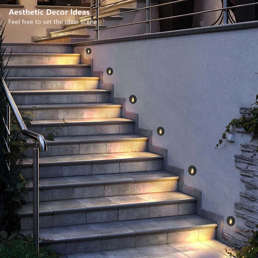 Brilagi - LED zunanja vgradna svetilka STAIRDOT LED/2W/230V črna IP65 okrogla