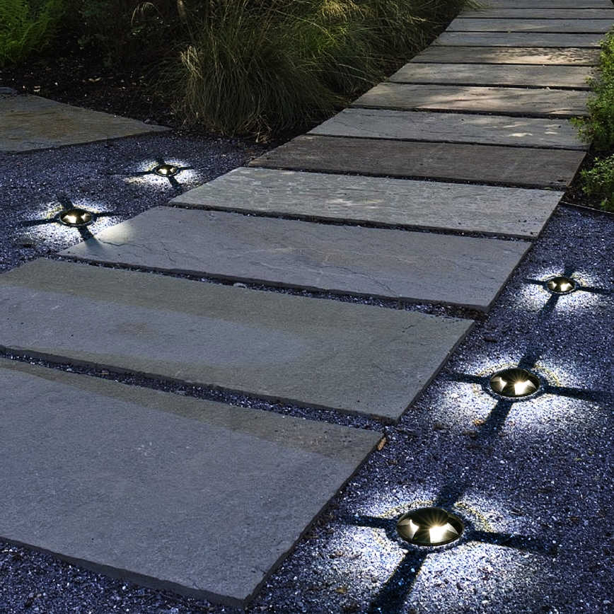Brilagi - LED zunanja vgradna talna svetilka GROUNDRAY LED/1W/230V črna IP67
