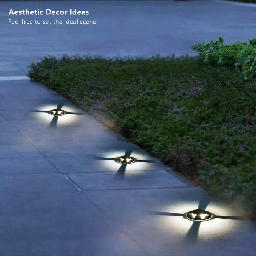 Brilagi - LED zunanja vgradna talna svetilka GROUNDRAY LED/1W/230V črna IP67