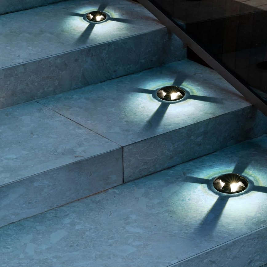 Brilagi - LED zunanja vgradna talna svetilka GROUNDRAY LED/1W/230V črna IP67