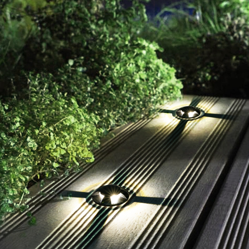 Brilagi - LED zunanja vgradna talna svetilka GROUNDRAY LED/1W/230V črna IP67