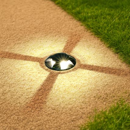 Brilagi - LED zunanja vgradna talna svetilka GROUNDRAY LED/1W/230V črna IP67