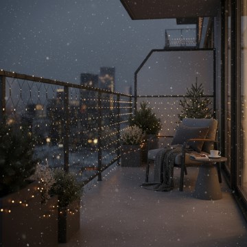 Brilagi - LED zunanja zavesa 160xLED 7x2m IP44 topla bela