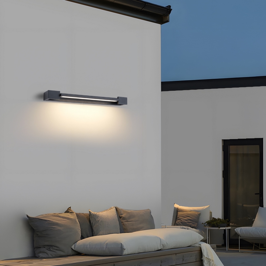 Brilagi - Zunanja LED stenska svetilka AQUA LINE LED/12W/230V 45 cm IP44 antracit CRI 90