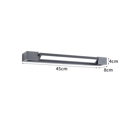 Brilagi - Zunanja LED stenska svetilka AQUA LINE LED/12W/230V 45 cm IP44 antracit CRI 90