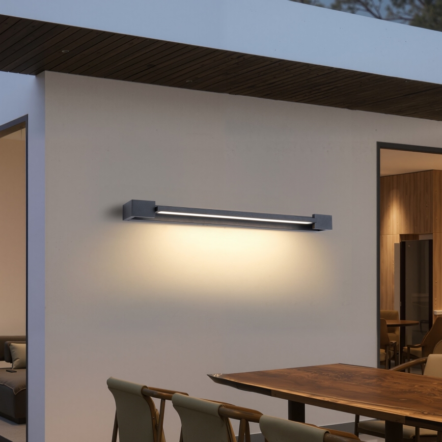 Brilagi - LED zunanja stenska svetilka AQUA LINE LED/24W/230V 90 cm IP44 antracit CRI 90