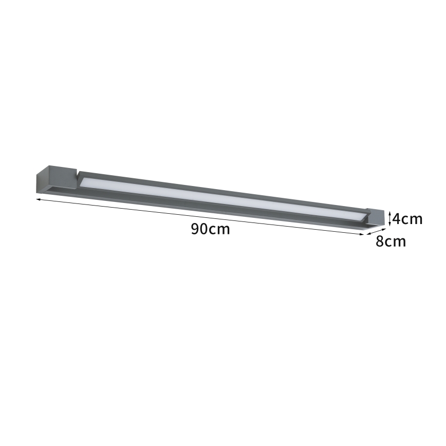Brilagi - LED zunanja stenska svetilka AQUA LINE LED/24W/230V 90 cm IP44 antracit CRI 90