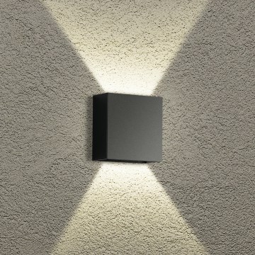Brilagi - LED zunanje stensko svetilo DOUBLERAY LED/4W/230V črna IP65