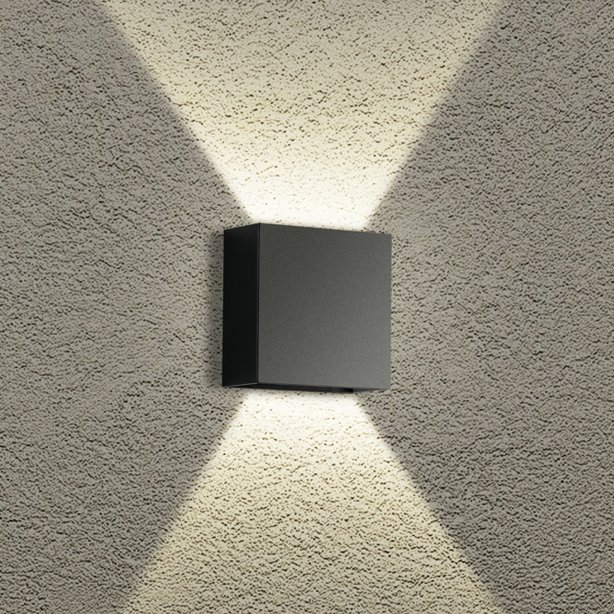 Brilagi - LED zunanje stensko svetilo DOUBLERAY LED/4W/230V črna IP65
