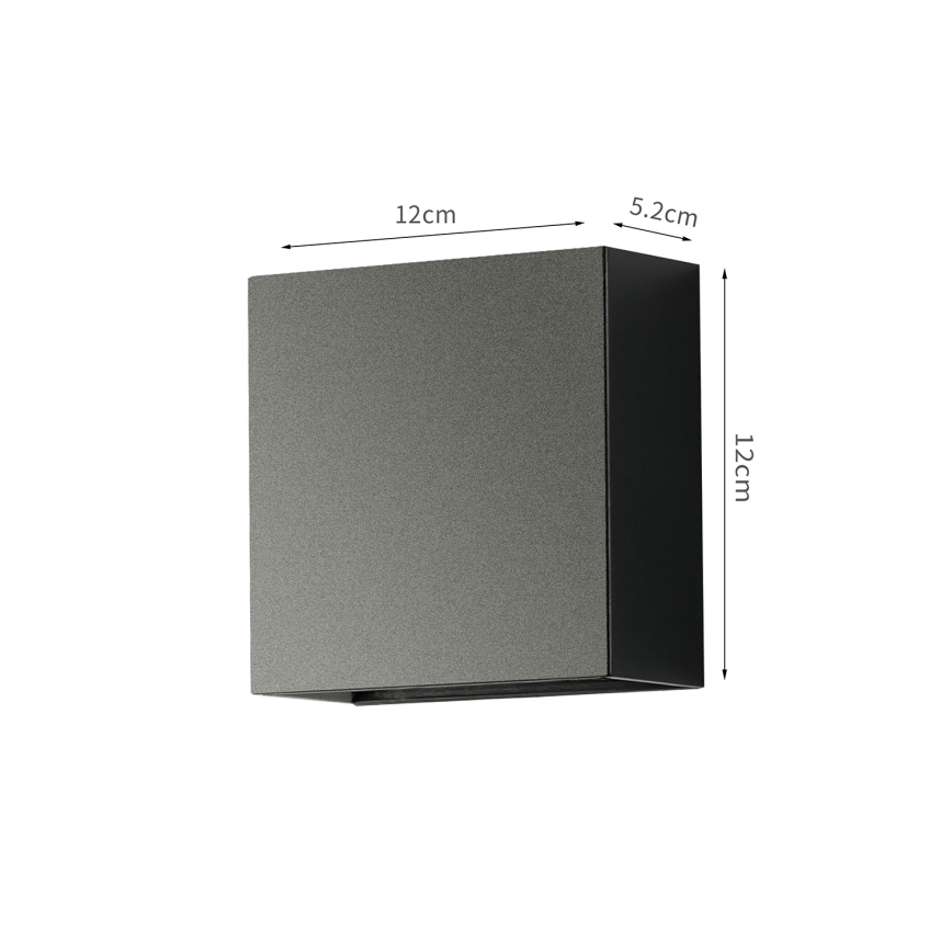 Brilagi - LED zunanje stensko svetilo DOUBLERAY LED/4W/230V črna IP65