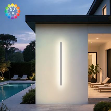 Brilagi - LED zunanji stenski svetilec LINEAR LED/32W/230V 3000K IP65 140 cm bela CRI 90