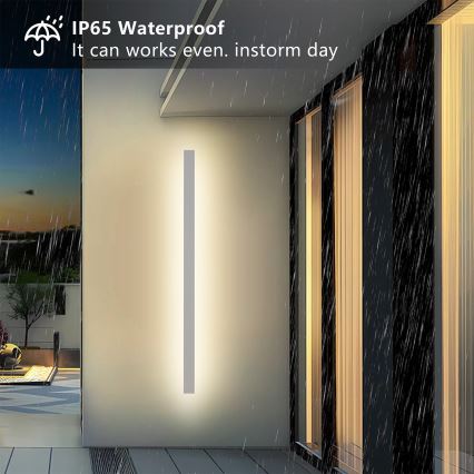 Brilagi - LED zunanji stenski svetilec LINEAR LED/32W/230V 3000K IP65 140 cm bela CRI 90