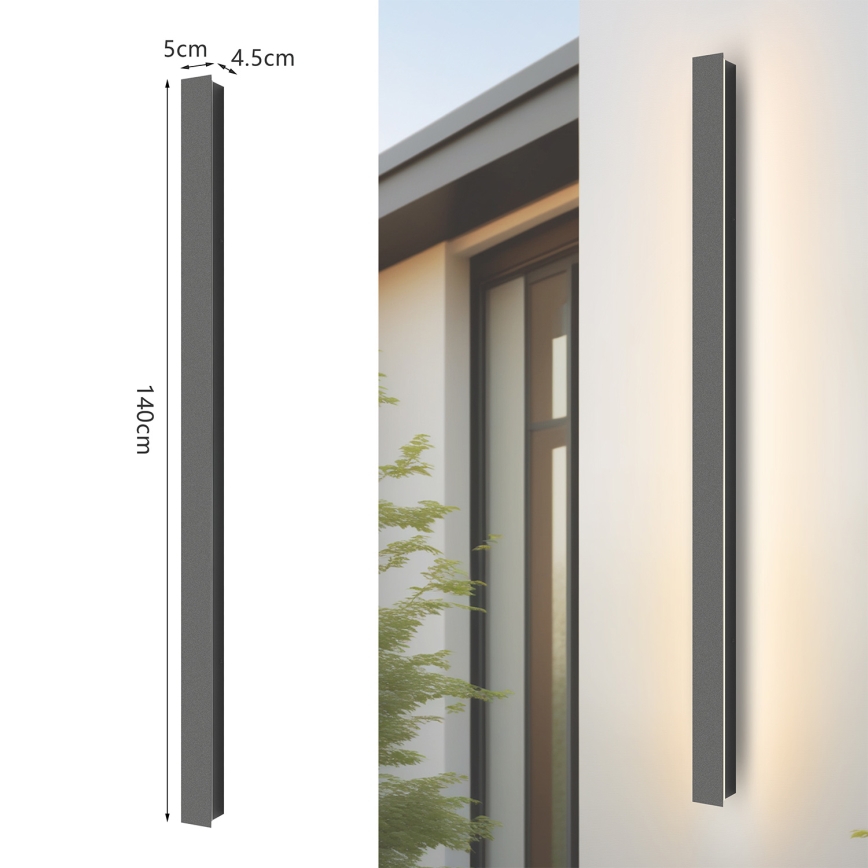 Brilagi - LED zunanja stenska svetilka LINEAR LED/32W/230V 3000K IP65 140 cm antracit CRI 90