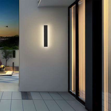 Brilagi - LED zunanje stensko svetilo LINEAR LED/8W/230V 4000K IP65 30 cm črna CRI 90