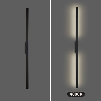 Brilagi - LED zunanje stensko svetilo LUNA LED/30W/230V 4000K IP65 150 cm črna CRI 90
