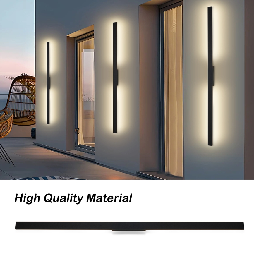 Brilagi - LED zunanje stensko svetilo LUNA LED/30W/230V 4000K IP65 150 cm črna CRI 90