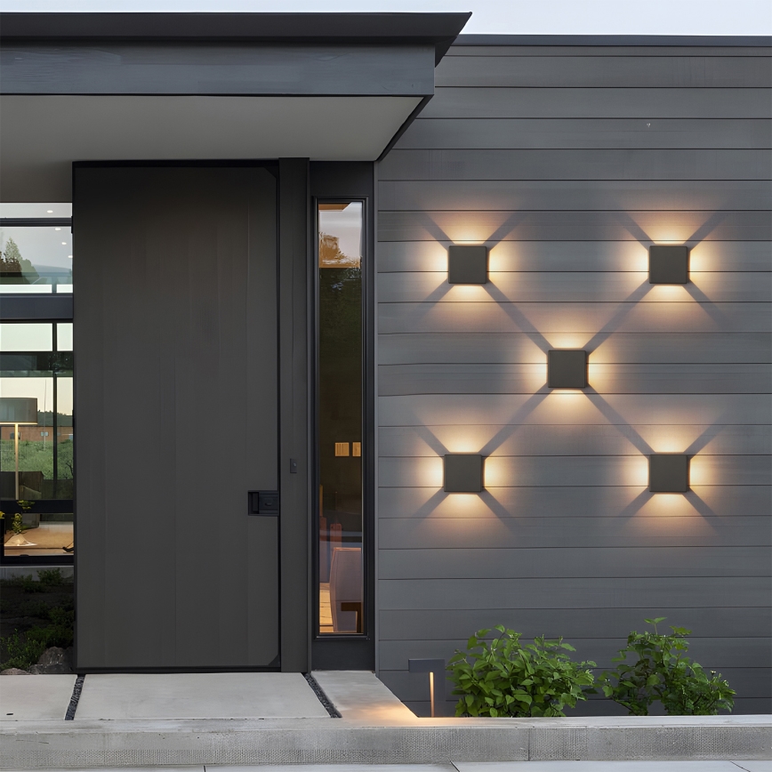 Brilagi - LED zunanje stensko svetilo QUADRAY LED/6W/230V antracit IP54