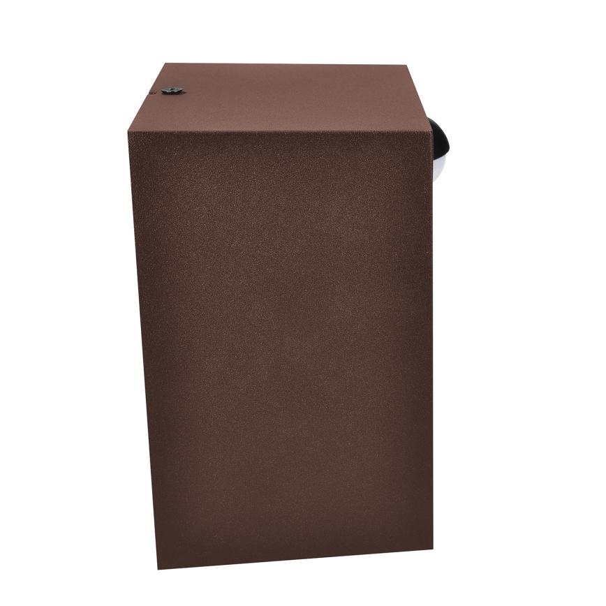 Brilagi - LED zunanja stenska svetilka z senzorjem TERNI LED/12W/230V rjava IP44