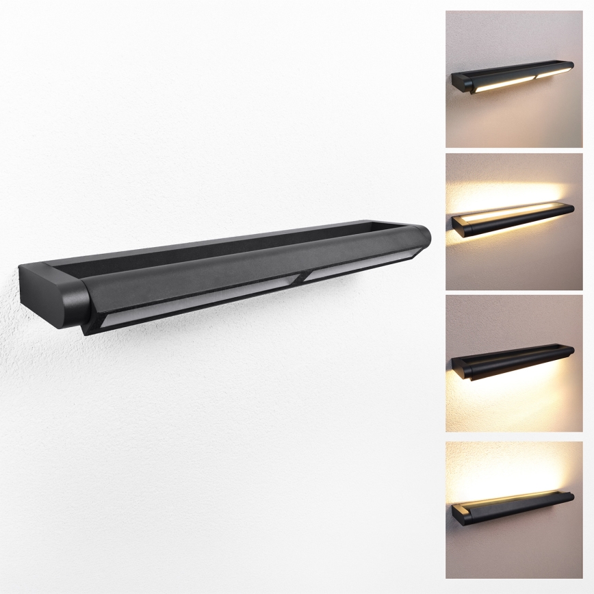 Brilagi - LED zunanje stensko svetilo SALERNO LED/24W/230V 66 cm črno IP65