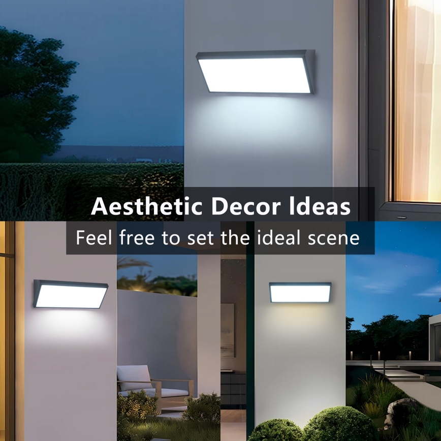 Brilagi - LED Zunanja stenska svetilka TRIANGLE LED/42W/230V 45 cm antracit IP65