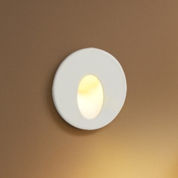 Brilagi - LED zunanje vgradno svetilo STAIRDOT LED/2W/230V belo IP65 okroglo