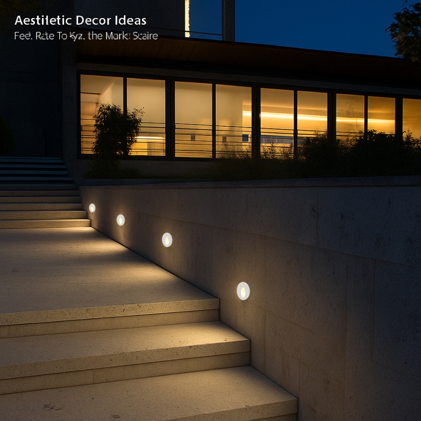 Brilagi - LED zunanje vgradno svetilo STAIRDOT LED/2W/230V belo IP65 okroglo