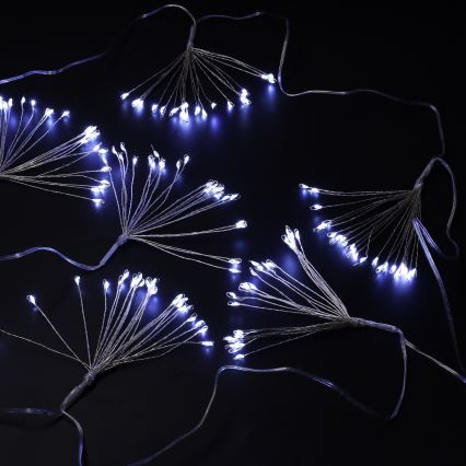 Brilagi - LED zunanji božični niz 150 LED, 5 m, IP44, hladna bela, učinek ognjemeta