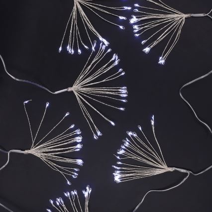 Brilagi - LED zunanji božični niz 150 LED, 5 m, IP44, hladna bela, učinek ognjemeta