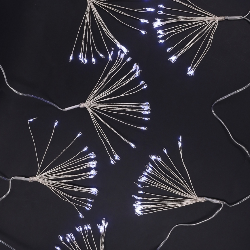 Brilagi - LED zunanji božični niz 150 LED, 5 m, IP44, hladna bela, učinek ognjemeta