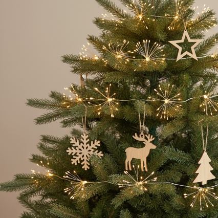 Brilagi - LED zunanji božični niz, 150 LED, 5 m, IP44, topla bela, ognjemetni učinek