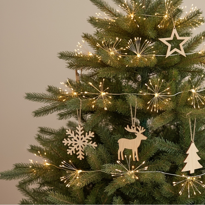 Brilagi - LED zunanji božični niz, 150 LED, 5 m, IP44, topla bela, ognjemetni učinek