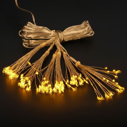 Brilagi - LED zunanji božični niz, 150 LED, 5 m, IP44, topla bela, ognjemetni učinek