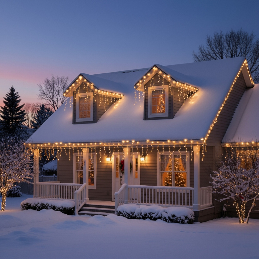 Brilagi - LED zunanji božični niz 200 LED / 8 funkcij 13 m IP44 topla bela v obliki ledenih kapnikov