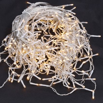 Brilagi - zunanji LED božični svetlobni niz 360xLED/8 načinov 14m IP44 topla bela v obliki ledenih kapljic