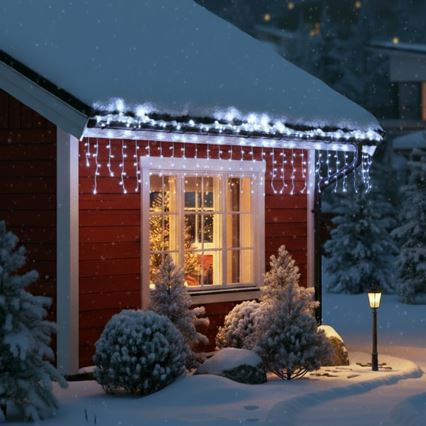 Brilagi - LED zunanji božični niz 400xLED/8 funkcij 23m IP44 hladna bela