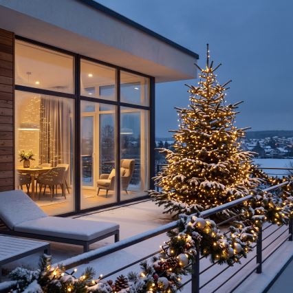 BRILAGI - LED zunanji božični niz 800xLED 21m IP44 topla bela