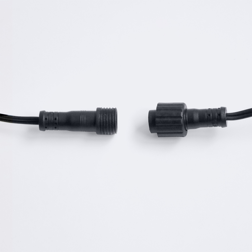 Brilagi - LED zunanja dekorativna veriga GIRLANDA 25xE12/0,6W/230V, 20 m, črna, IP44, topla bela + daljinski upravljalnik