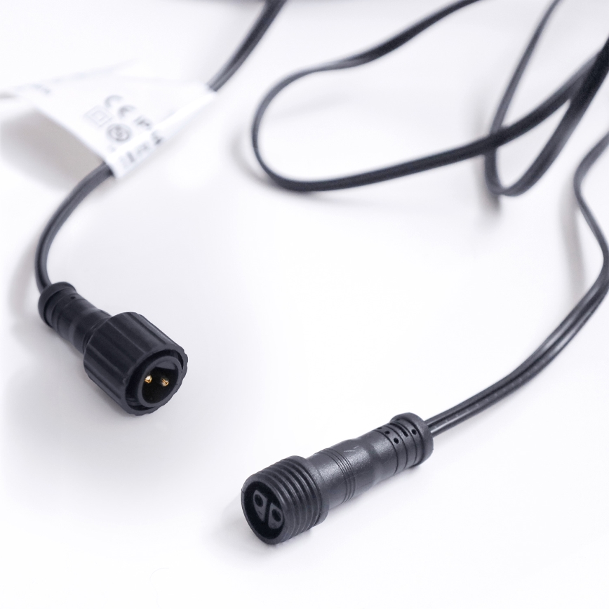 Brilagi - LED zunanja dekorativna veriga GIRLANDA 25xE12/0,6W/230V, 20 m, črna, IP44, topla bela + daljinski upravljalnik