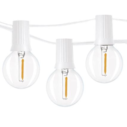 Brilagi - LED zunanja dekorativna girlanda GIRLANDA 25xE12/0,8W/230V 20m bela IP44 topla bela