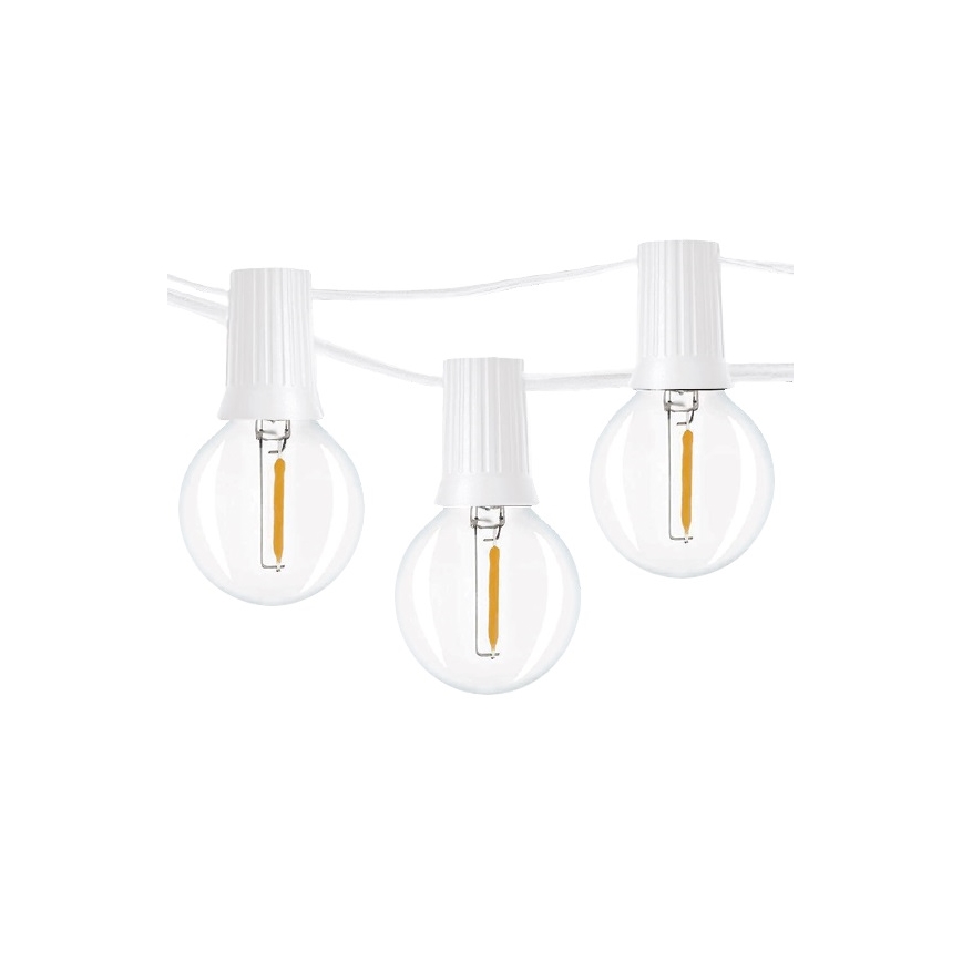 Brilagi - LED zunanja dekorativna girlanda GIRLANDA 25xE12/0,8W/230V 20m bela IP44 topla bela