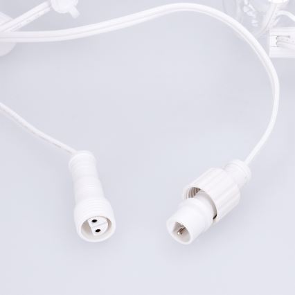 Brilagi - LED zunanja dekorativna girlanda GIRLANDA 25xE12/0,8W/230V 20m bela IP44 topla bela