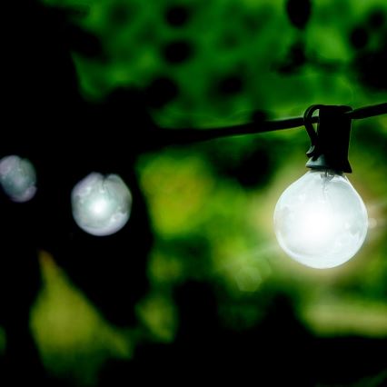 Brilagi - LED zunanji dekorativni niz GIRLANDA 25xE12/0,8W/230V 20m IP44 hladno bela