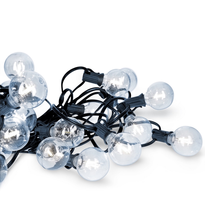 Brilagi - LED zunanji dekorativni niz GIRLANDA 25xE12/0,8W/230V 20m IP44 hladno bela