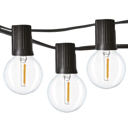 Brilagi - LED zunanji dekorativni niz GIRLANDA 25xE12/0,8W/230V 20m IP44 hladno bela